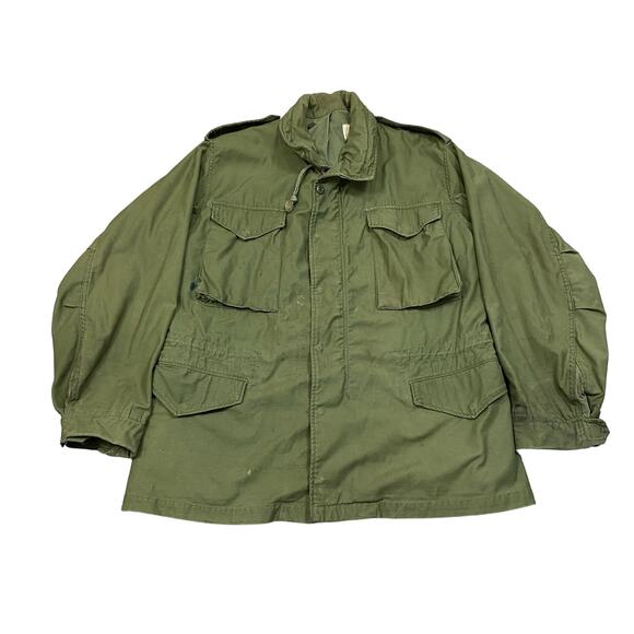 Vintage OG 107 M 65 Field Sateen Hooded Military Jacket Men's Medium Regular